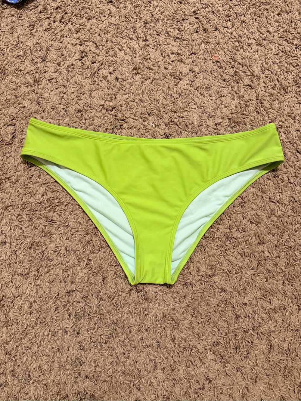 Women's Lime Green Bikini Bottom - Classic Hipster Swim